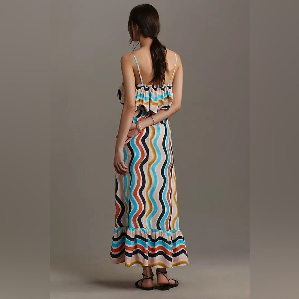 Farm Rio Sleeveless Ruffle Maxi Dress - Picture 3 of 8